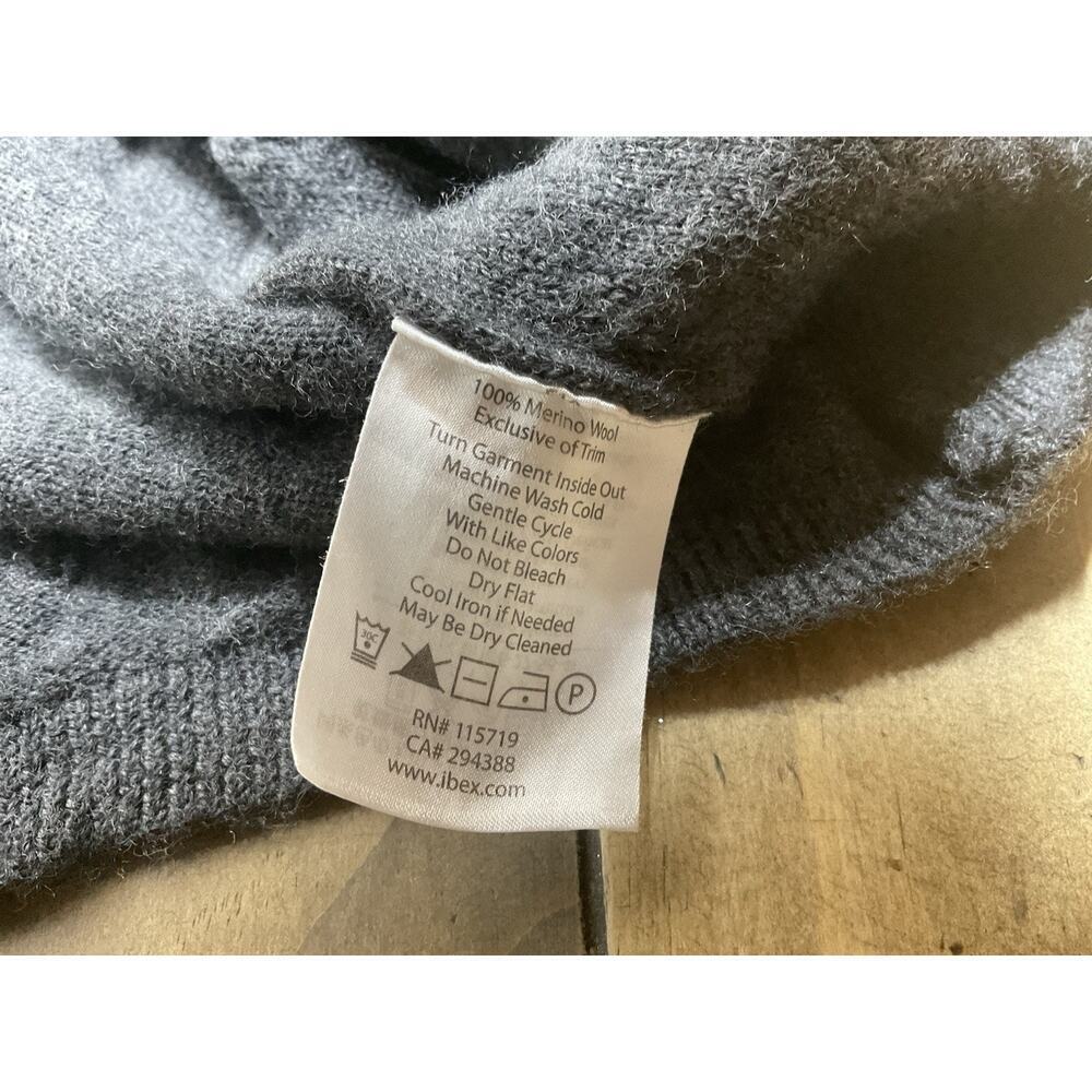 Ibex Arranmore Women's 100% Merino Wool Sweater Dress Gray Size Medium - Picture 9 of 12